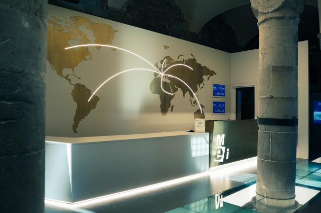 Ingresso percorso espositivo del MEI Entrance of the italiana National Museum of Italian Emigration